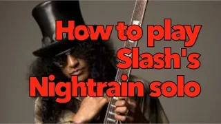 Guns N' Roses Nightrain solo lesson (Slash solo) | Weekend Wankshop 215