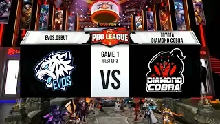 Week 1 Day 2 | RPL Season 2 - EVOS.Debut vs Toyota Diamond Cobra