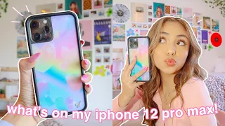 WHAT'S ON MY IPHONE 12 PRO MAX! *aesthetic + cute*