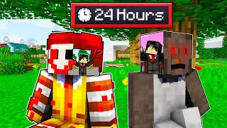 Best of Minecraft - I Survive 24 Hours in Evil McDonalds, Monster Granny and Claw Machine!