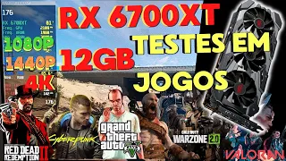 🤩RX 6700XT 12 GB | TESTES EM JOGOS | 1080p ULTRA / 1440p ULTRA /  4K ULTRA