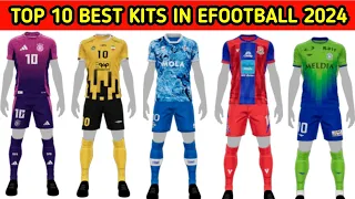 Top 10 best kits in efootball | best beautiful jersey in efootball | efootball 2024 mobile