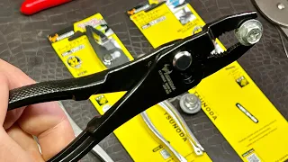 NEW - TSUNODA PLC-200GUS, 8” Ultra Thin Hold Pliers. Designed For Hard to Reach Fasteners.