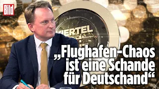 Ausfälle und Verspätungen: Flughafen-Chaos zum Ferienstart | Frank Ochse bei Viertel nach Acht