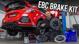 EBC Brake Upgrade for the FK8 Type R (BlueStuff Pads & 2pc Discs) | Dream Automotive