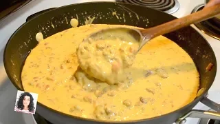 EASY QUESO DIP | Nacho Cheese and Sausage Dip (STOVE TOP)