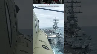 Not Standard to See a Chinook Land on an Aircraft Carrier