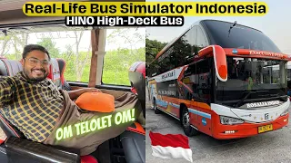 HINO LUXURY Bus of Indonesia 🇮🇩  | Sumatra to Java ISLAND Bus Journey | Rosalia Indah EXECUTIVE