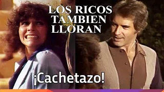 Mariana cachetea a un celoso Luis Alberto - "Los ricos también lloran" - 1979