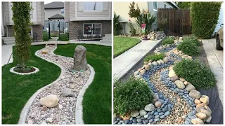 Landscaping ideas: "dry creek"! 45 examples for the garden and courtyard!