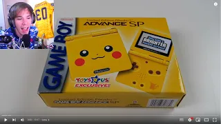 Folagor Reacciona Unboxing Nintendo Game Boy Advance SP Toys "R" Us Pikachu Console