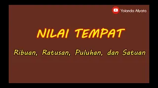 Nilai Tempat Bilangan | Ribuan Ratusan Puluhan dan Satuan  | Matematika Kelas 1 SD