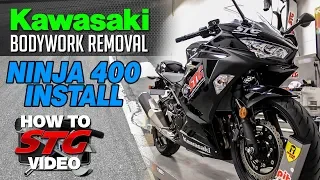 2018-2023 Kawasaki Ninja 400 Bodywork Removal Tutorial | Sportbiketrackgear.com