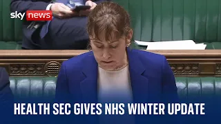 Health Secretary Victoria Atkins provides 2024 NHS winter update