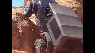 Amazing JEEP Stunt on Rock