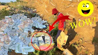 WOW! Great Day Found $$ Money $10,000 & old PHONE VIVO OPPO at Trash Place