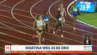 La espectacular carrera de Martina Weil que le dio el oro en Santiago 2023