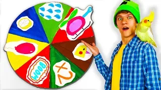 Leo Playing with Magic Wheel - Challenge Video for Kids