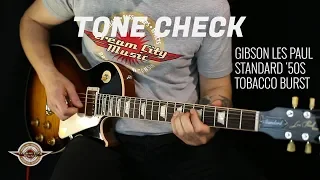 TONE CHECK: Gibson Les Paul Standard '50s Electric Guitar Demo | NO TALKING