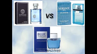 Сравнительный обзор Versace Pour Homme-Antonio Banderas Blue Seduction-Versace Man Eau Fraiche