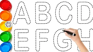 ABCDEFGHIJKLMNOPQRSTUVWXYZ , 🎨 Easy Draw and Paint Alphabet A to Z