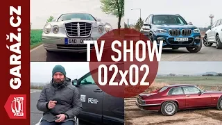 GARÁŽ.cz 02x02 - Jaguar XJS, Bmw X3 M40i vs. Volvo XC 60, Kia Opirus a Auto pro handicapované