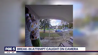 Suspect attempting to break in Maryland woman’s home caught on camera | FOX 5 DC