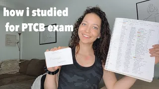 how I studied for my PTCB exam! | taking notes, flash cards, math problems etc