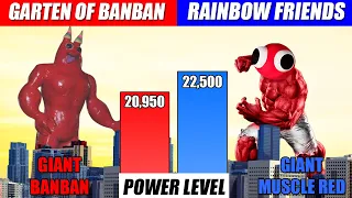 Giant Garten of Banban and Giant Rainbow Friends Power Comparison | SPORE