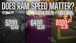 Does RAM Speed Matter for 7800X3D After AGESA 1007b?  5200 CL46 vs 6400 CL30 vs 8000 CL36