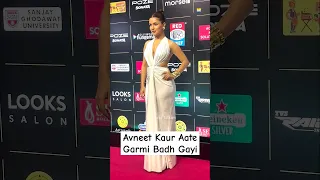 Temperature Rise #AvneetKaur In Milky-Silky white Dress at #BollywoodHungamaStyleIconAwards