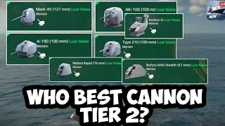 Who is the Best Cannon In Tier 2? | Modern Warships