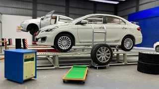 Building a Mini Car Garage Workshop | 1/18 Scale Diorama | Miniature DIY Project