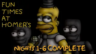 Fun Times at Homer's | Nights 1-6 COMPLETE [FNAF Fan Games 2024]