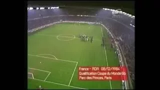 France vs East Germany 1984 - DDR Anthem (Choir)