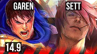 GAREN vs SETT (TOP) | 49k DMG, 7 solo kills, Legendary | EUW Master | 14.9