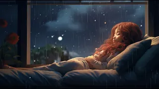 🎧 Relaxing Healing Music with Rain Sounds ♪ Sleep & Study