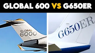 BOMBARDIER GLOBAL 6000 VS GULFSTREAM G650ER Private Jets Full Comparison