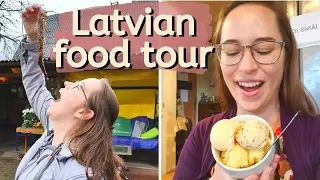 LATVIAN FOOD TOUR // Riga day trip (American tries Latvian food)