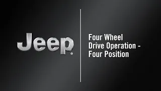Four Wheel Drive Operation - Four Position | How To | 2021 Jeep Wrangler/Gladiator