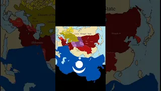 Timeline of The Mongol Empire #history #shorts #timelapse