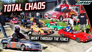 Craziest Mini NASCAR Backyard Go Kart Race! What Could Possibly Go Wrong?