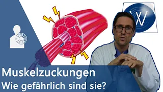 ALS? Muskelzuckungen & Muskelzucken in Oberschenkel, Arm, Auge, Wade, Zunge | Ursachen Faszikulation