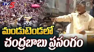 మండుటెండలో చంద్రబాబు ప్రసంగం : Chandrababu Public Meeting In Nandyala | TDP | AP Elections | TV5