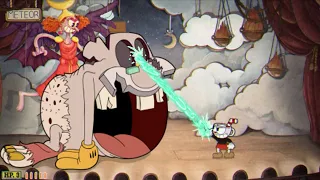 Cuphead - All Bosses With Extreme Rapid Fire Rate ( Roundabout )