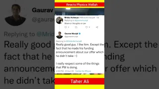 UnAcademy CEO Reacts to @PhysicsWallah  | UnAcademy Physics Wallah Facts | #shorts