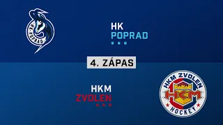 4.zápas finále HK Poprad - HKM Zvolen HIGHLIGHTS