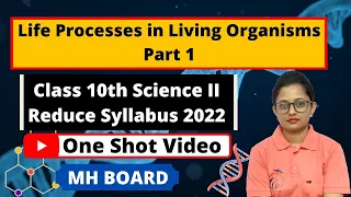 Life Processes in Living Organisms Part 1 Class 10th Science 2 One-Shot Video