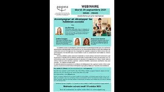 Replay Webinaire Accompagner et développer les habiletés sociales