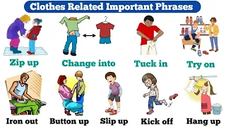 Learn English Through Vocabularies | Clothes Related Phrases In English | Vocabulary With Pictures